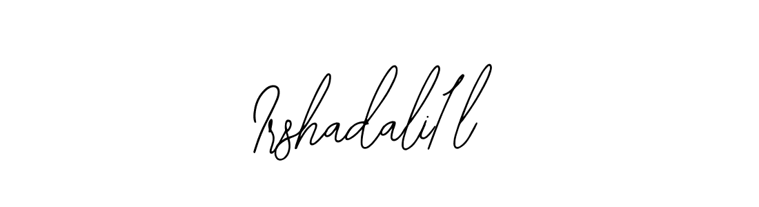 How to make Irshadali1l name signature. Use Bearetta-2O07w style for creating short signs online. This is the latest handwritten sign. Irshadali1l signature style 12 images and pictures png