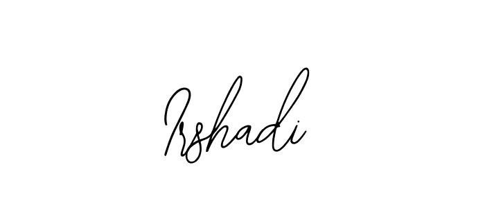 Similarly Bearetta-2O07w is the best handwritten signature design. Signature creator online .You can use it as an online autograph creator for name Irshadi. Irshadi signature style 12 images and pictures png