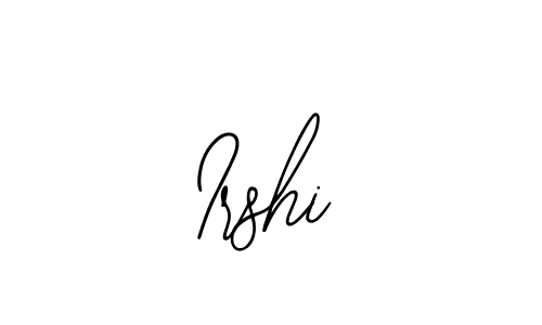 Use a signature maker to create a handwritten signature online. With this signature software, you can design (Bearetta-2O07w) your own signature for name Irshi. Irshi signature style 12 images and pictures png