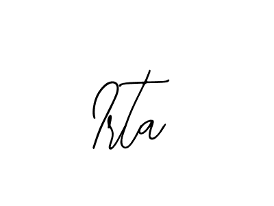Make a beautiful signature design for name Irta. With this signature (Bearetta-2O07w) style, you can create a handwritten signature for free. Irta signature style 12 images and pictures png