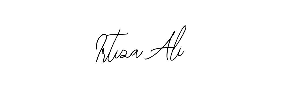 You should practise on your own different ways (Bearetta-2O07w) to write your name (Irtiza Ali) in signature. don't let someone else do it for you. Irtiza Ali signature style 12 images and pictures png