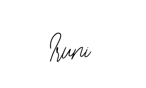 Use a signature maker to create a handwritten signature online. With this signature software, you can design (Bearetta-2O07w) your own signature for name Iruni. Iruni signature style 12 images and pictures png