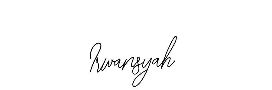 The best way (Bearetta-2O07w) to make a short signature is to pick only two or three words in your name. The name Irwansyah include a total of six letters. For converting this name. Irwansyah signature style 12 images and pictures png