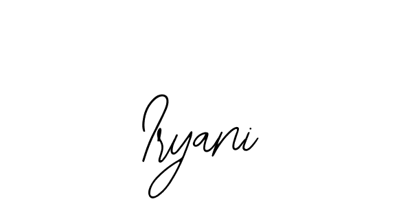 Make a beautiful signature design for name Iryani. With this signature (Bearetta-2O07w) style, you can create a handwritten signature for free. Iryani signature style 12 images and pictures png