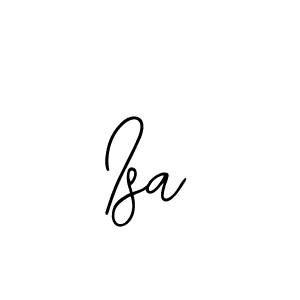 The best way (Bearetta-2O07w) to make a short signature is to pick only two or three words in your name. The name Isa include a total of six letters. For converting this name. Isa signature style 12 images and pictures png