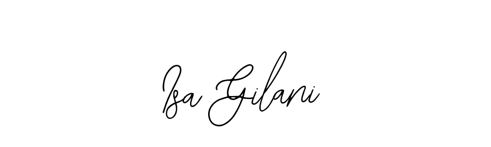 How to Draw Isa Gilani signature style? Bearetta-2O07w is a latest design signature styles for name Isa Gilani. Isa Gilani signature style 12 images and pictures png