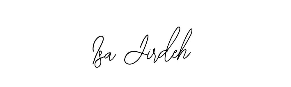 if you are searching for the best signature style for your name Isa Jirdeh. so please give up your signature search. here we have designed multiple signature styles  using Bearetta-2O07w. Isa Jirdeh signature style 12 images and pictures png