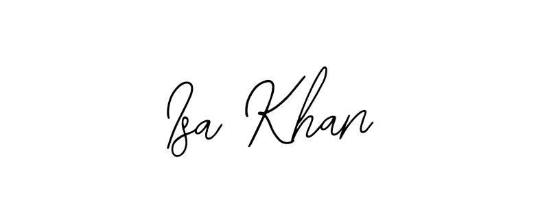if you are searching for the best signature style for your name Isa Khan. so please give up your signature search. here we have designed multiple signature styles  using Bearetta-2O07w. Isa Khan signature style 12 images and pictures png
