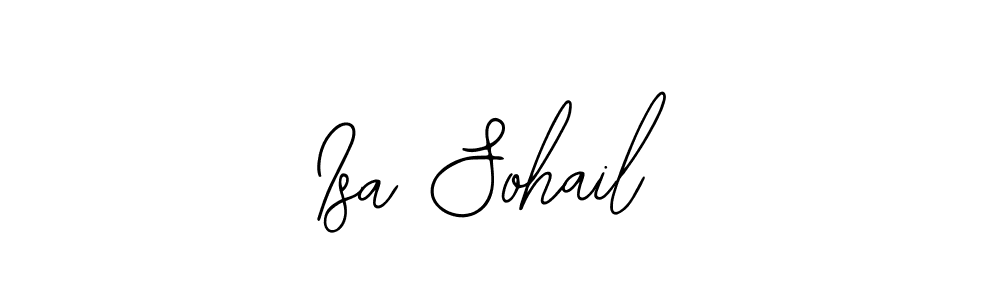 Similarly Bearetta-2O07w is the best handwritten signature design. Signature creator online .You can use it as an online autograph creator for name Isa Sohail. Isa Sohail signature style 12 images and pictures png