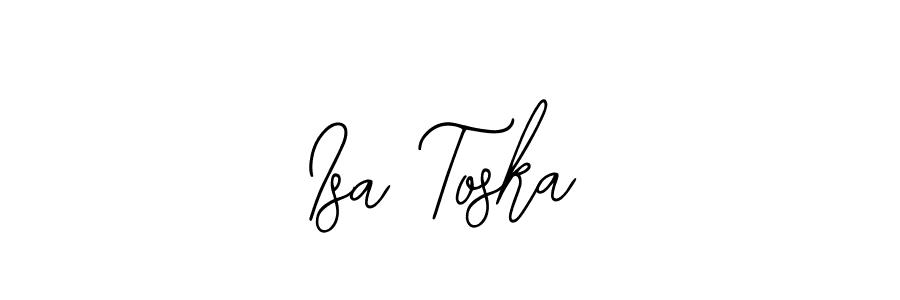 Design your own signature with our free online signature maker. With this signature software, you can create a handwritten (Bearetta-2O07w) signature for name Isa Toska. Isa Toska signature style 12 images and pictures png