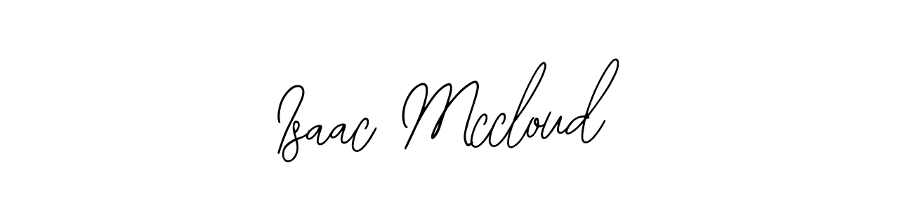How to make Isaac Mccloud name signature. Use Bearetta-2O07w style for creating short signs online. This is the latest handwritten sign. Isaac Mccloud signature style 12 images and pictures png