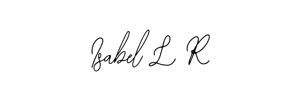 Also You can easily find your signature by using the search form. We will create Isabel L R name handwritten signature images for you free of cost using Bearetta-2O07w sign style. Isabel L R signature style 12 images and pictures png