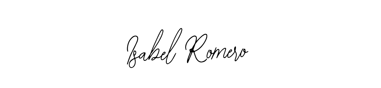 The best way (Bearetta-2O07w) to make a short signature is to pick only two or three words in your name. The name Isabel Romero include a total of six letters. For converting this name. Isabel Romero signature style 12 images and pictures png