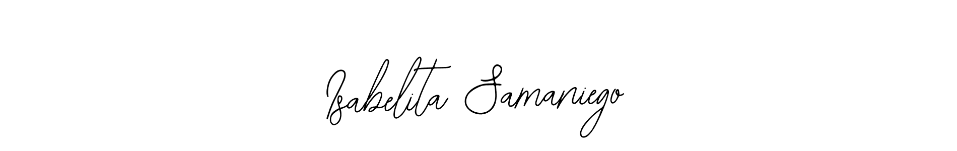 It looks lik you need a new signature style for name Isabelita Samaniego. Design unique handwritten (Bearetta-2O07w) signature with our free signature maker in just a few clicks. Isabelita Samaniego signature style 12 images and pictures png