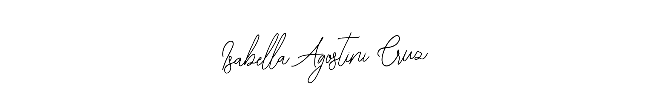 How to make Isabella Agostini Cruz name signature. Use Bearetta-2O07w style for creating short signs online. This is the latest handwritten sign. Isabella Agostini Cruz signature style 12 images and pictures png