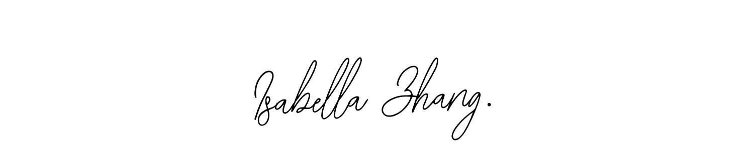 This is the best signature style for the Isabella Zhang. name. Also you like these signature font (Bearetta-2O07w). Mix name signature. Isabella Zhang. signature style 12 images and pictures png