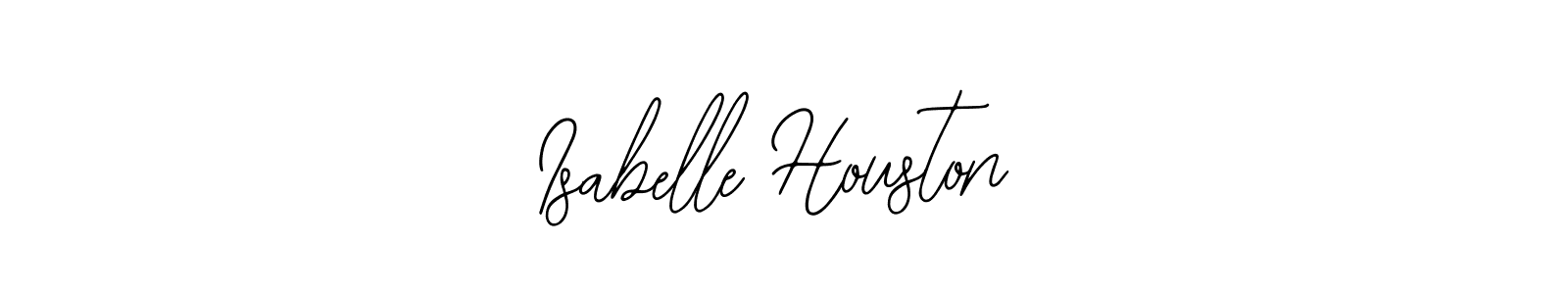 How to make Isabelle Houston name signature. Use Bearetta-2O07w style for creating short signs online. This is the latest handwritten sign. Isabelle Houston signature style 12 images and pictures png