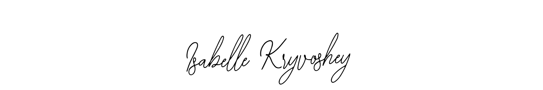 Design your own signature with our free online signature maker. With this signature software, you can create a handwritten (Bearetta-2O07w) signature for name Isabelle Kryvoshey. Isabelle Kryvoshey signature style 12 images and pictures png