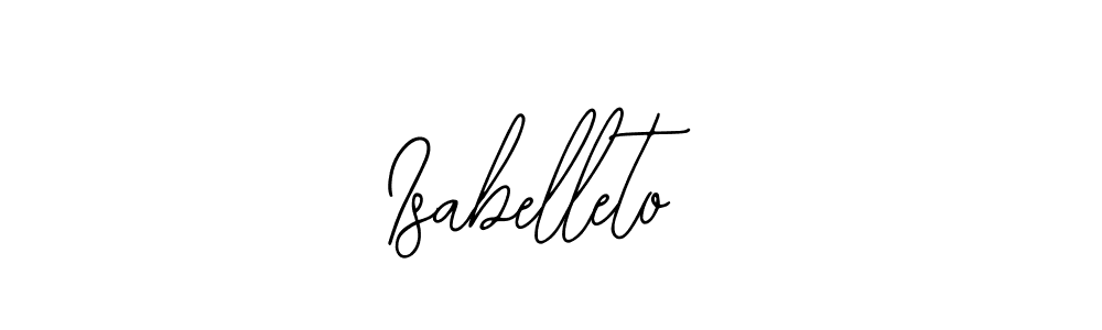 Bearetta-2O07w is a professional signature style that is perfect for those who want to add a touch of class to their signature. It is also a great choice for those who want to make their signature more unique. Get Isabelleto name to fancy signature for free. Isabelleto signature style 12 images and pictures png