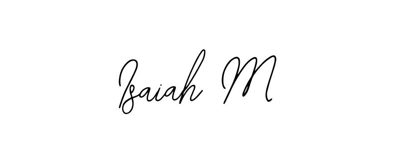 How to make Isaiah M signature? Bearetta-2O07w is a professional autograph style. Create handwritten signature for Isaiah M name. Isaiah M signature style 12 images and pictures png