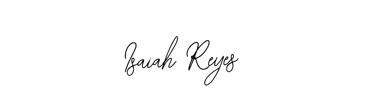 Use a signature maker to create a handwritten signature online. With this signature software, you can design (Bearetta-2O07w) your own signature for name Isaiah Reyes. Isaiah Reyes signature style 12 images and pictures png