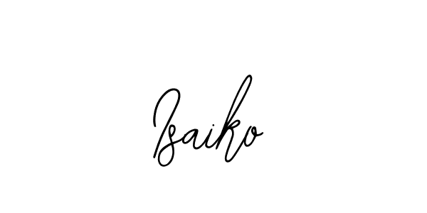 You should practise on your own different ways (Bearetta-2O07w) to write your name (Isaiko) in signature. don't let someone else do it for you. Isaiko signature style 12 images and pictures png