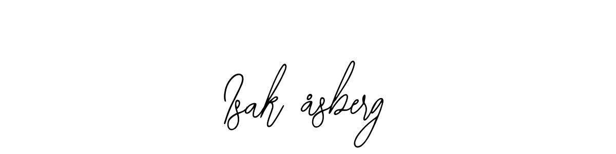 How to make Isak åsberg name signature. Use Bearetta-2O07w style for creating short signs online. This is the latest handwritten sign. Isak åsberg signature style 12 images and pictures png