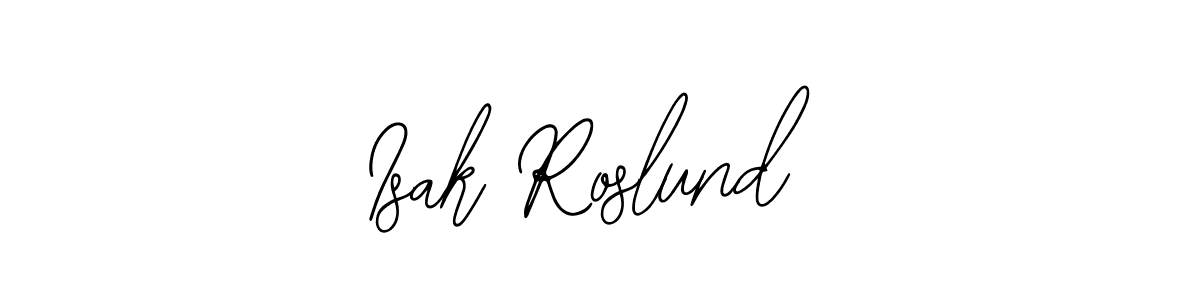 Use a signature maker to create a handwritten signature online. With this signature software, you can design (Bearetta-2O07w) your own signature for name Isak Roslund. Isak Roslund signature style 12 images and pictures png