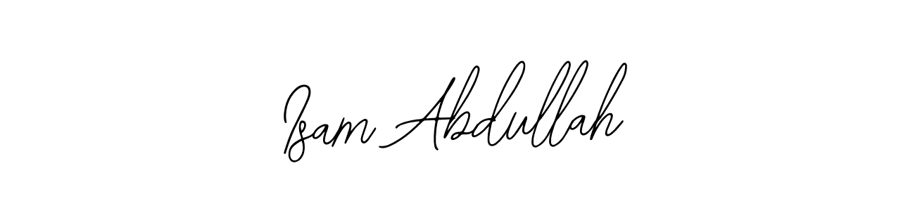 Bearetta-2O07w is a professional signature style that is perfect for those who want to add a touch of class to their signature. It is also a great choice for those who want to make their signature more unique. Get Isam Abdullah name to fancy signature for free. Isam Abdullah signature style 12 images and pictures png