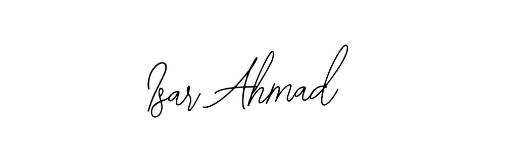 Make a beautiful signature design for name Isar Ahmad. With this signature (Bearetta-2O07w) style, you can create a handwritten signature for free. Isar Ahmad signature style 12 images and pictures png