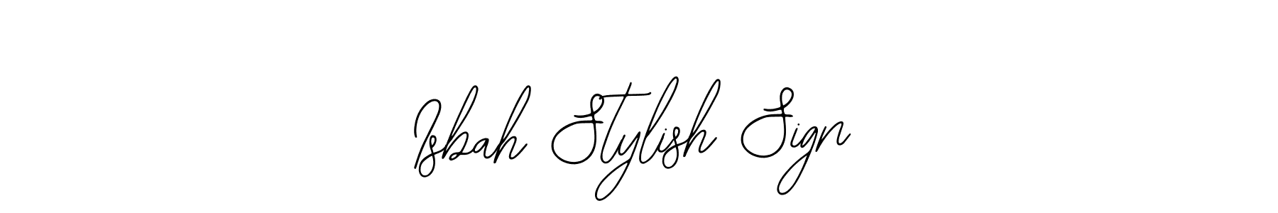 How to make Isbah Stylish Sign name signature. Use Bearetta-2O07w style for creating short signs online. This is the latest handwritten sign. Isbah Stylish Sign signature style 12 images and pictures png