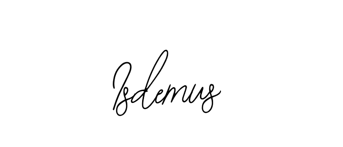 Make a beautiful signature design for name Isdemus. With this signature (Bearetta-2O07w) style, you can create a handwritten signature for free. Isdemus signature style 12 images and pictures png