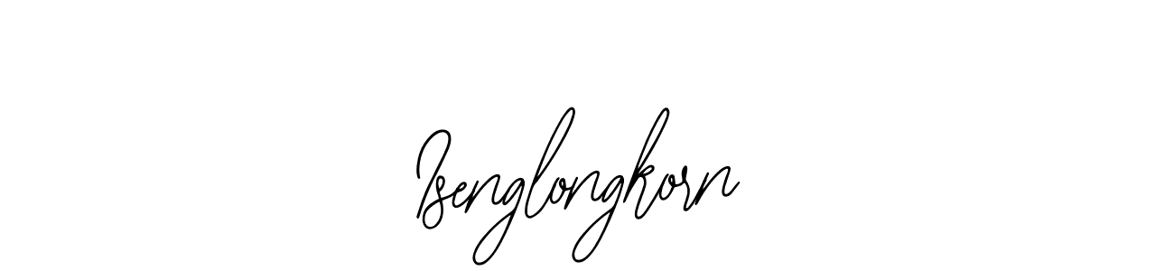 How to make Isenglongkorn name signature. Use Bearetta-2O07w style for creating short signs online. This is the latest handwritten sign. Isenglongkorn signature style 12 images and pictures png