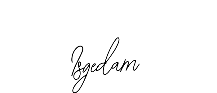 Make a beautiful signature design for name Isgedam. With this signature (Bearetta-2O07w) style, you can create a handwritten signature for free. Isgedam signature style 12 images and pictures png