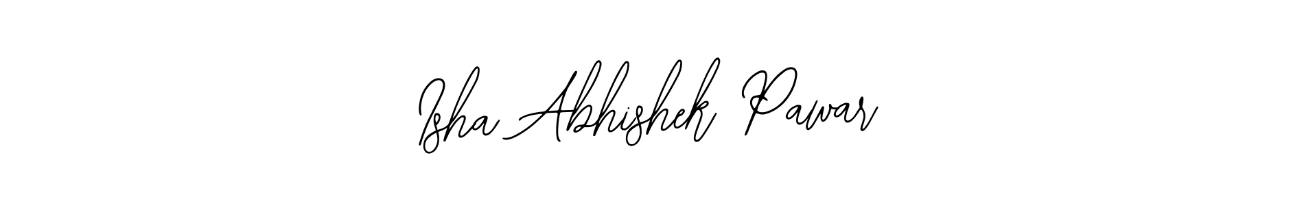 Design your own signature with our free online signature maker. With this signature software, you can create a handwritten (Bearetta-2O07w) signature for name Isha Abhishek Pawar. Isha Abhishek Pawar signature style 12 images and pictures png