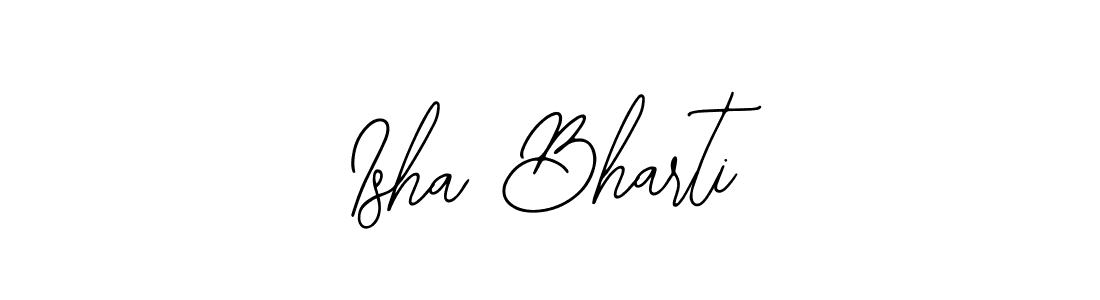 The best way (Bearetta-2O07w) to make a short signature is to pick only two or three words in your name. The name Isha Bharti include a total of six letters. For converting this name. Isha Bharti signature style 12 images and pictures png