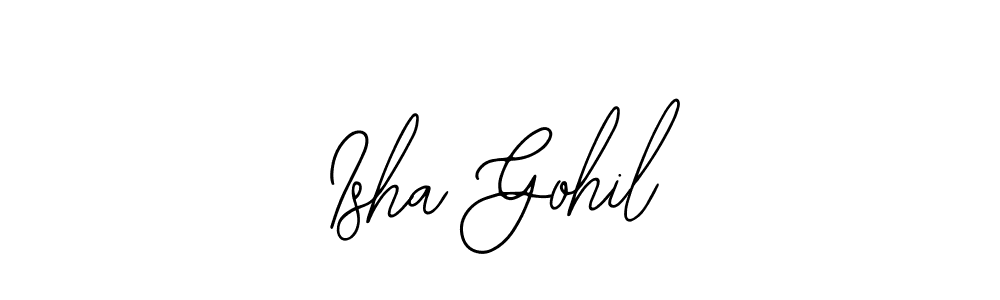 Create a beautiful signature design for name Isha Gohil. With this signature (Bearetta-2O07w) fonts, you can make a handwritten signature for free. Isha Gohil signature style 12 images and pictures png