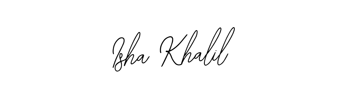 Make a short Isha Khalil signature style. Manage your documents anywhere anytime using Bearetta-2O07w. Create and add eSignatures, submit forms, share and send files easily. Isha Khalil signature style 12 images and pictures png