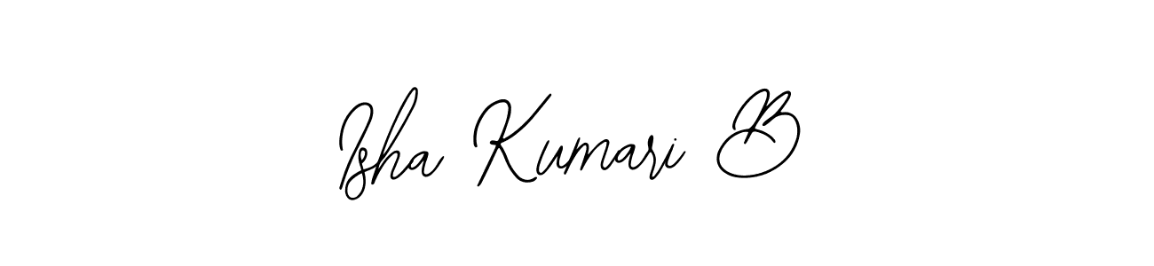 Make a beautiful signature design for name Isha Kumari B. Use this online signature maker to create a handwritten signature for free. Isha Kumari B signature style 12 images and pictures png