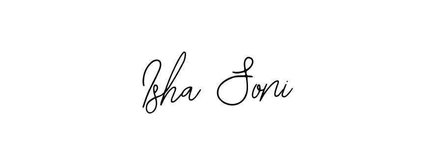 How to make Isha Soni signature? Bearetta-2O07w is a professional autograph style. Create handwritten signature for Isha Soni name. Isha Soni signature style 12 images and pictures png