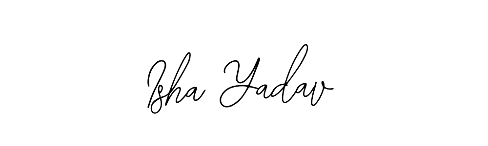 Make a beautiful signature design for name Isha Yadav. With this signature (Bearetta-2O07w) style, you can create a handwritten signature for free. Isha Yadav signature style 12 images and pictures png
