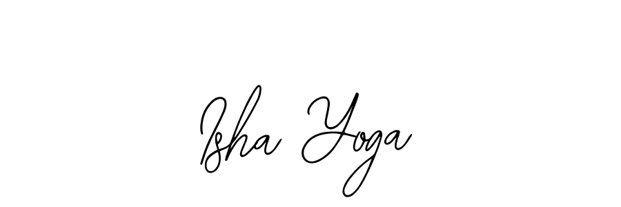Isha Yoga stylish signature style. Best Handwritten Sign (Bearetta-2O07w) for my name. Handwritten Signature Collection Ideas for my name Isha Yoga. Isha Yoga signature style 12 images and pictures png