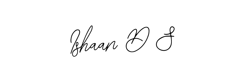Similarly Bearetta-2O07w is the best handwritten signature design. Signature creator online .You can use it as an online autograph creator for name Ishaan D S. Ishaan D S signature style 12 images and pictures png
