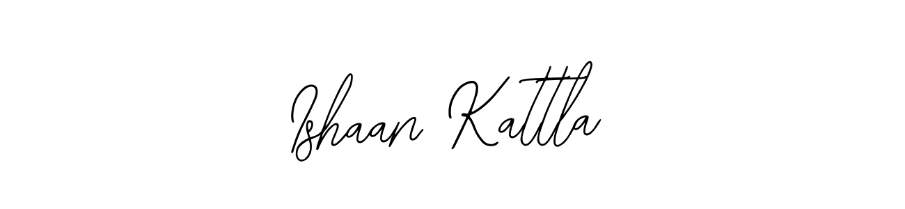 How to make Ishaan Kattla name signature. Use Bearetta-2O07w style for creating short signs online. This is the latest handwritten sign. Ishaan Kattla signature style 12 images and pictures png