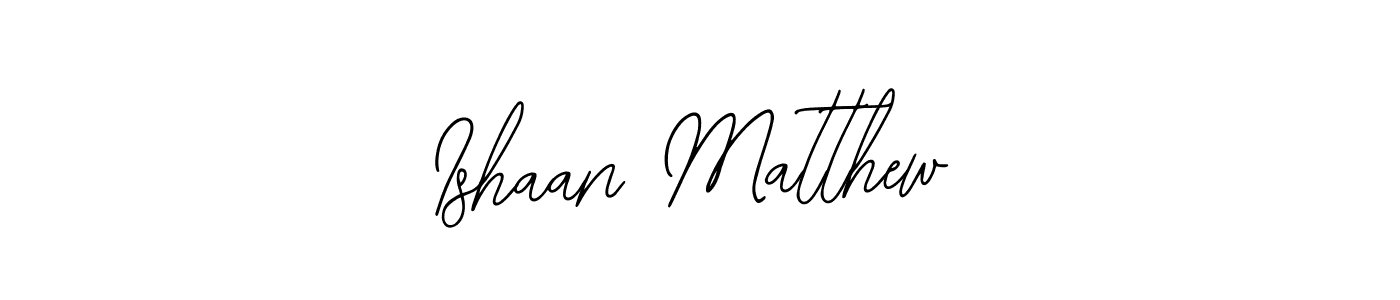 Use a signature maker to create a handwritten signature online. With this signature software, you can design (Bearetta-2O07w) your own signature for name Ishaan Matthew. Ishaan Matthew signature style 12 images and pictures png