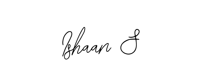 The best way (Bearetta-2O07w) to make a short signature is to pick only two or three words in your name. The name Ishaan S include a total of six letters. For converting this name. Ishaan S signature style 12 images and pictures png