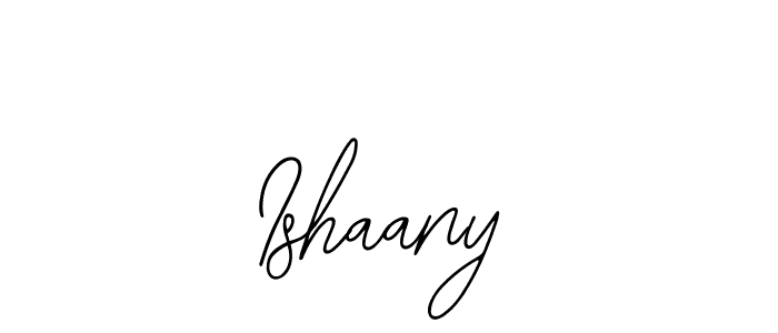 How to make Ishaany name signature. Use Bearetta-2O07w style for creating short signs online. This is the latest handwritten sign. Ishaany signature style 12 images and pictures png