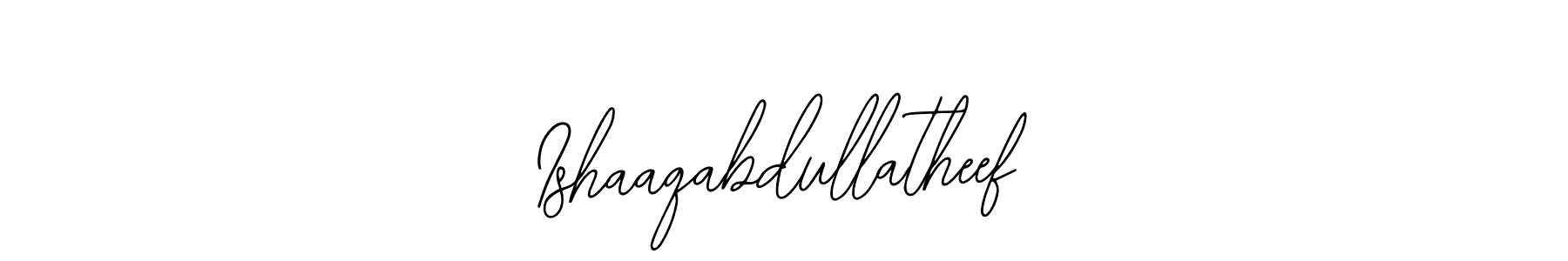 How to Draw Ishaaqabdullatheef signature style? Bearetta-2O07w is a latest design signature styles for name Ishaaqabdullatheef. Ishaaqabdullatheef signature style 12 images and pictures png