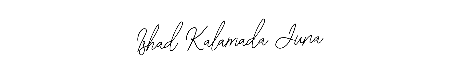 How to make Ishad Kalamada Juna name signature. Use Bearetta-2O07w style for creating short signs online. This is the latest handwritten sign. Ishad Kalamada Juna signature style 12 images and pictures png