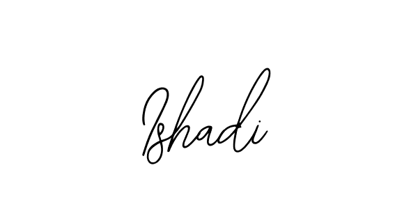 if you are searching for the best signature style for your name Ishadi. so please give up your signature search. here we have designed multiple signature styles  using Bearetta-2O07w. Ishadi signature style 12 images and pictures png
